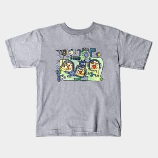 Yellow catmarine Kids T-Shirt